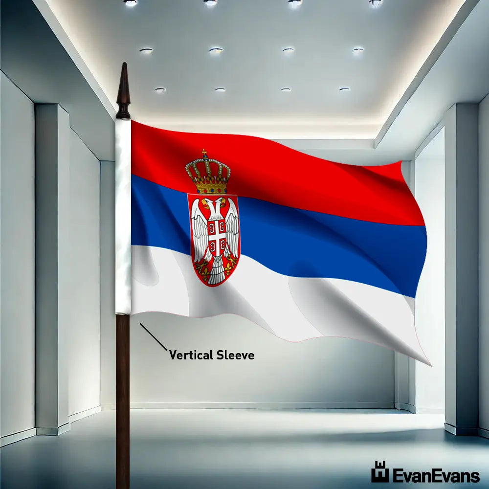 Serbia flag vertical sleeve