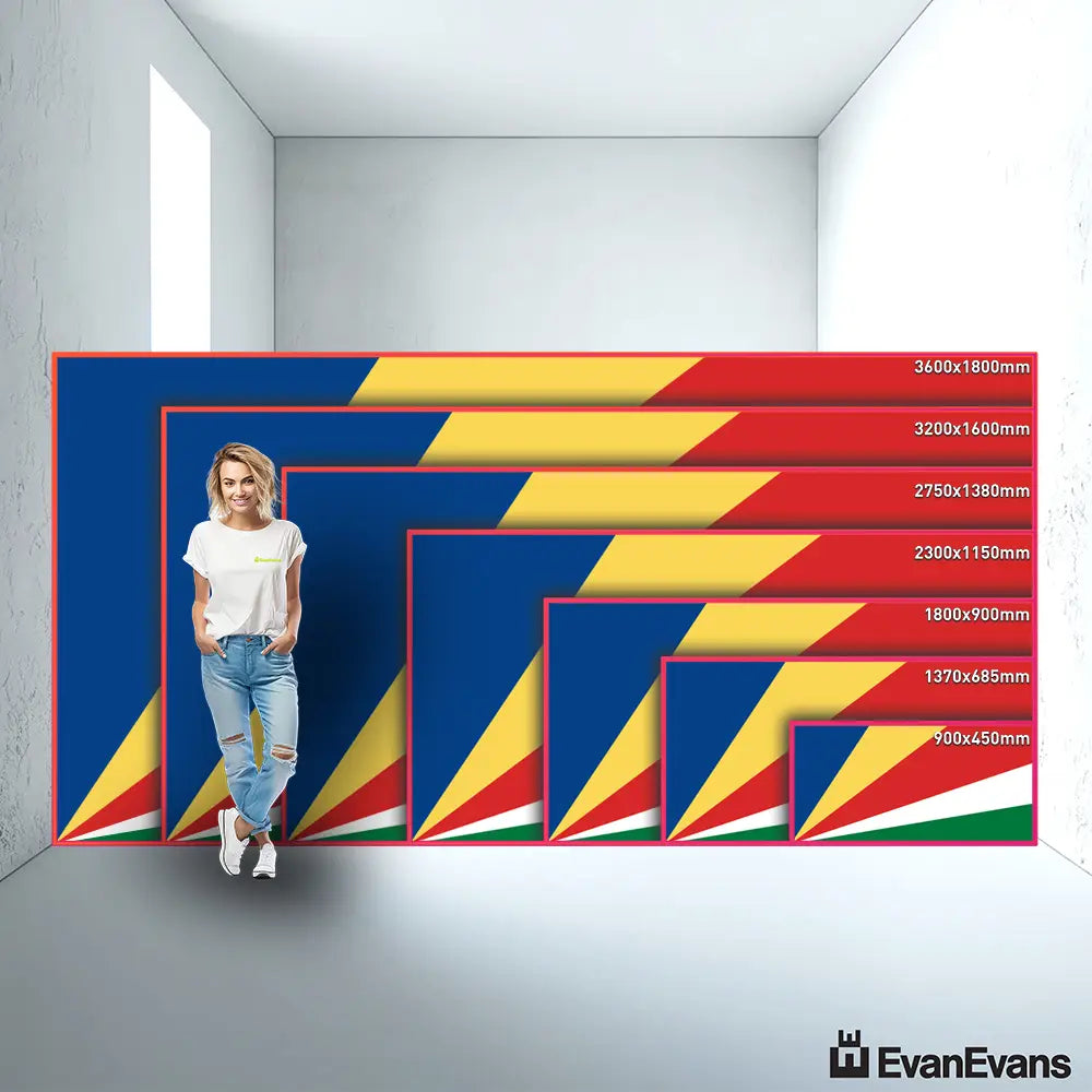 Seychelles flag size guide comparison