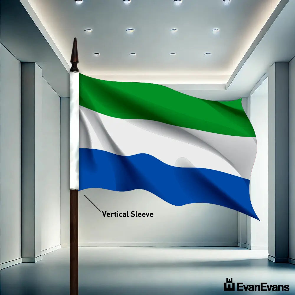 Sierra Leone flag vertical sleeve