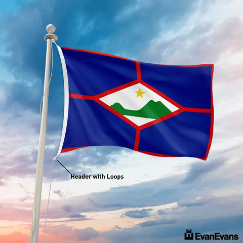 Sint Eustatius flag header with loops