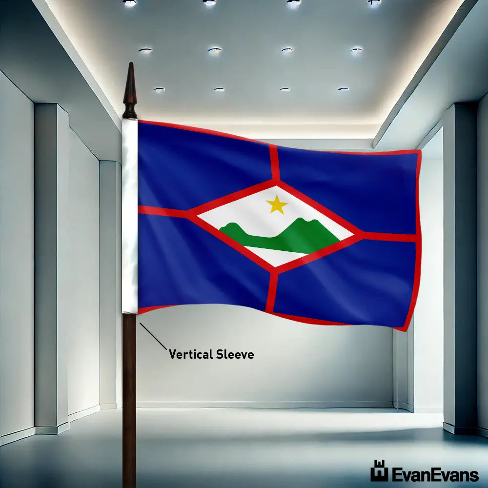 Sint Eustatius flag vertical sleeve