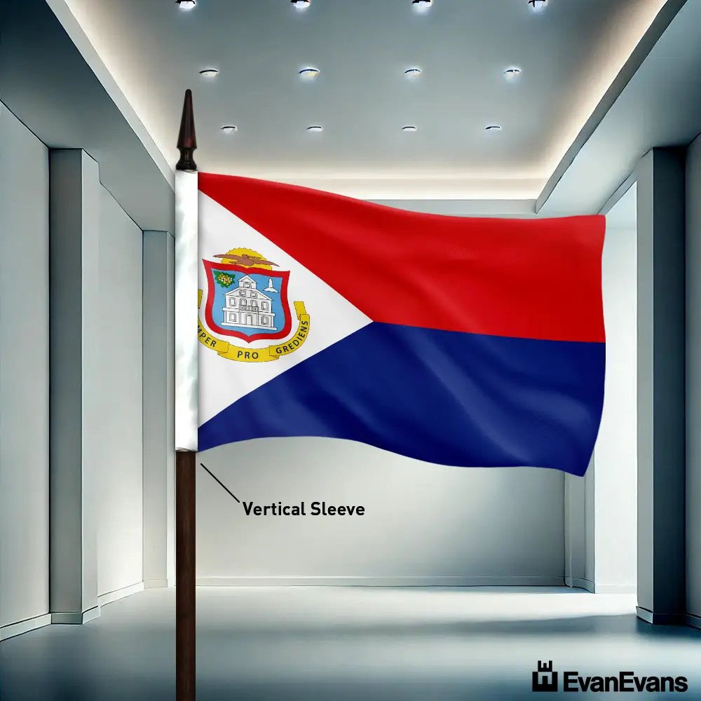 Sint Maarten flag vertical sleeve