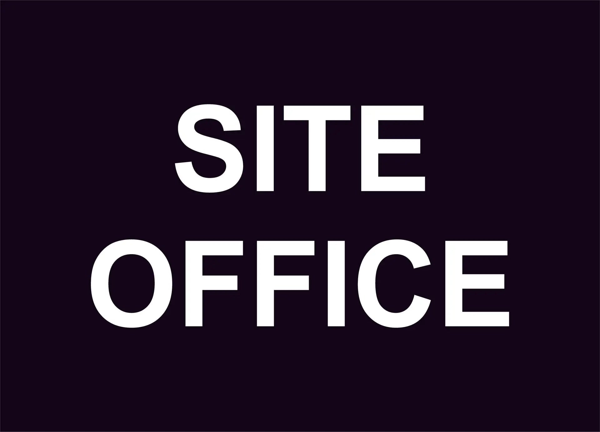 Site Office Construction Sign