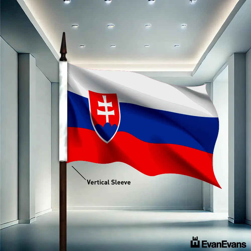 Slovakia flag vertical sleeve