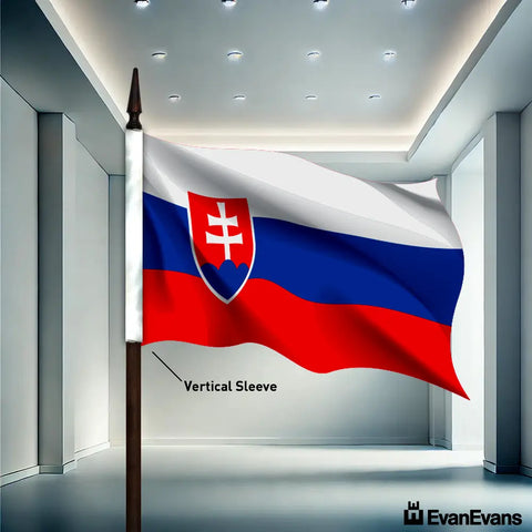 Slovakia flag vertical sleeve