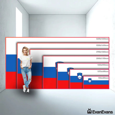 Slovenia flag size guide comparison