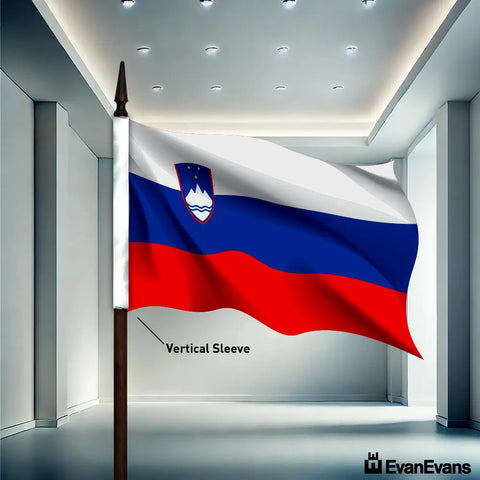 Slovenia flag vertical sleeve