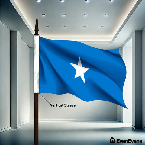 Somalia flag vertical sleeve
