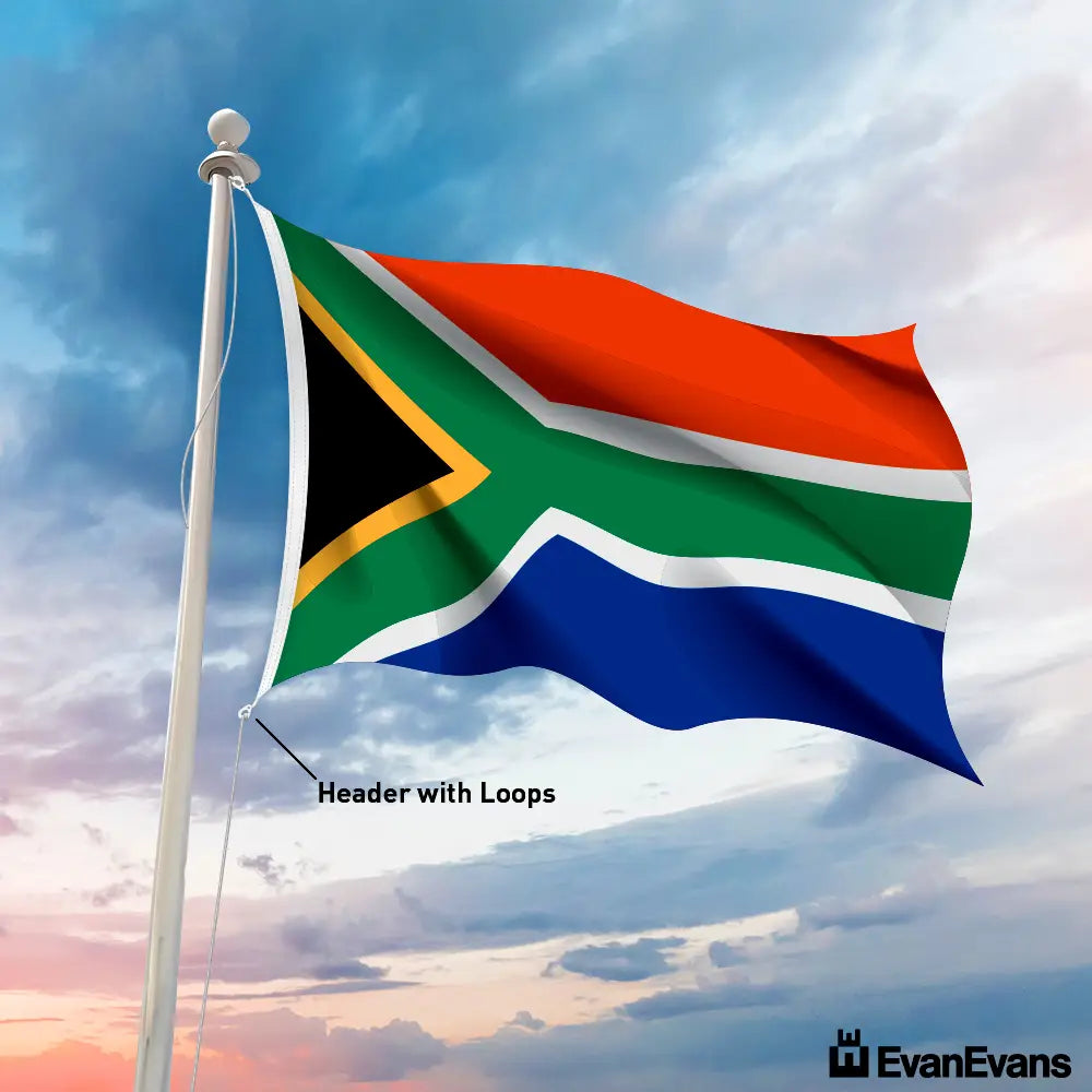 South Africa flag header with loops