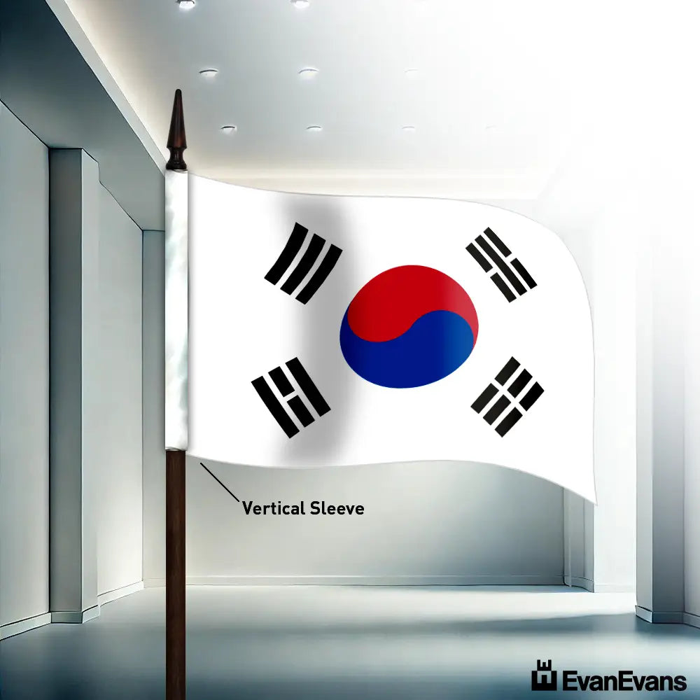South Korea flag vertical sleeve