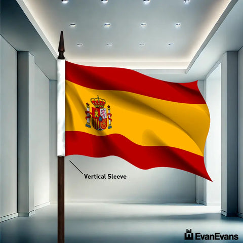 Spain flag vertical sleeve