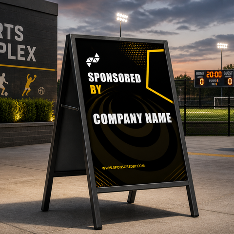 Sports A-Frame Sign - Sponsor Signage