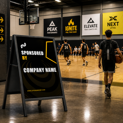 Sports A-Frame Sign - Sponsor Signage