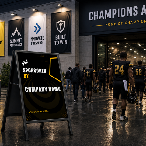 Sports A-Frame Sign - Sponsor Signage