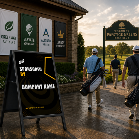 Sports A-Frame Sign - Sponsor Signage
