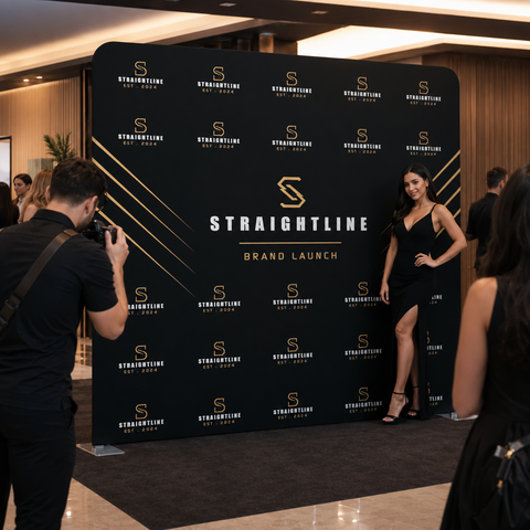 Straightline Media Wall - Brand Launch Backdrop
