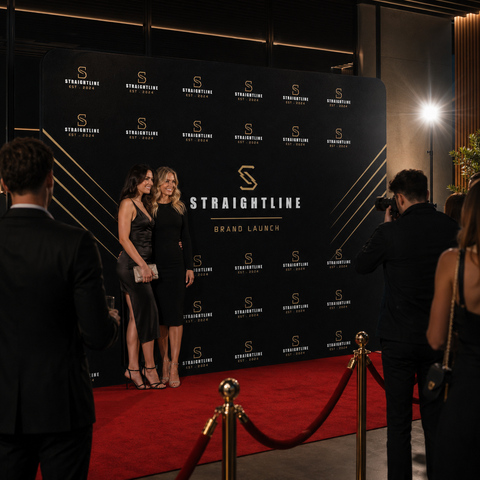 Straightline Media Wall - Brand Launch Backdrop