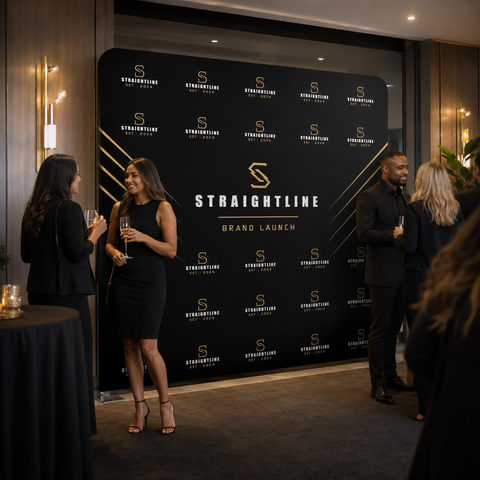 Straightline Media Wall - Brand Launch Backdrop