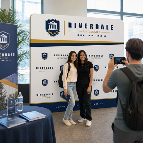 Straightline Media Wall - Campus Branding Backdrop
