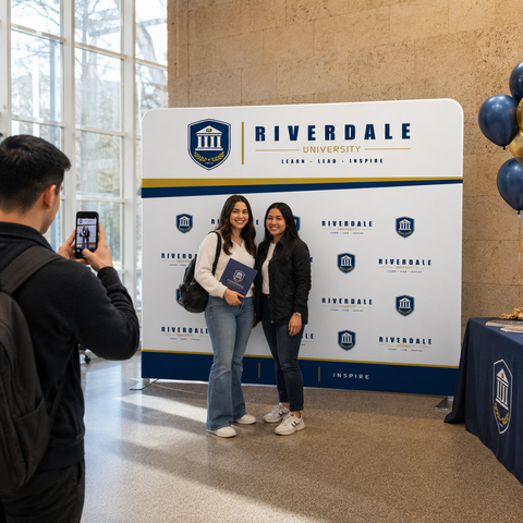 Straightline Media Wall - Campus Branding Backdrop