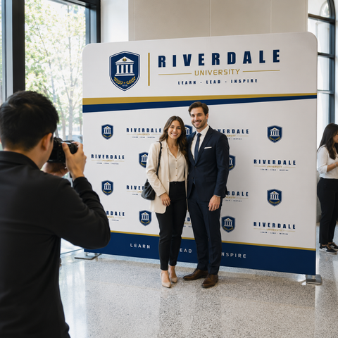 Straightline Media Wall - Campus Branding Backdrop