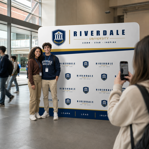 Straightline Media Wall - Campus Branding Backdrop