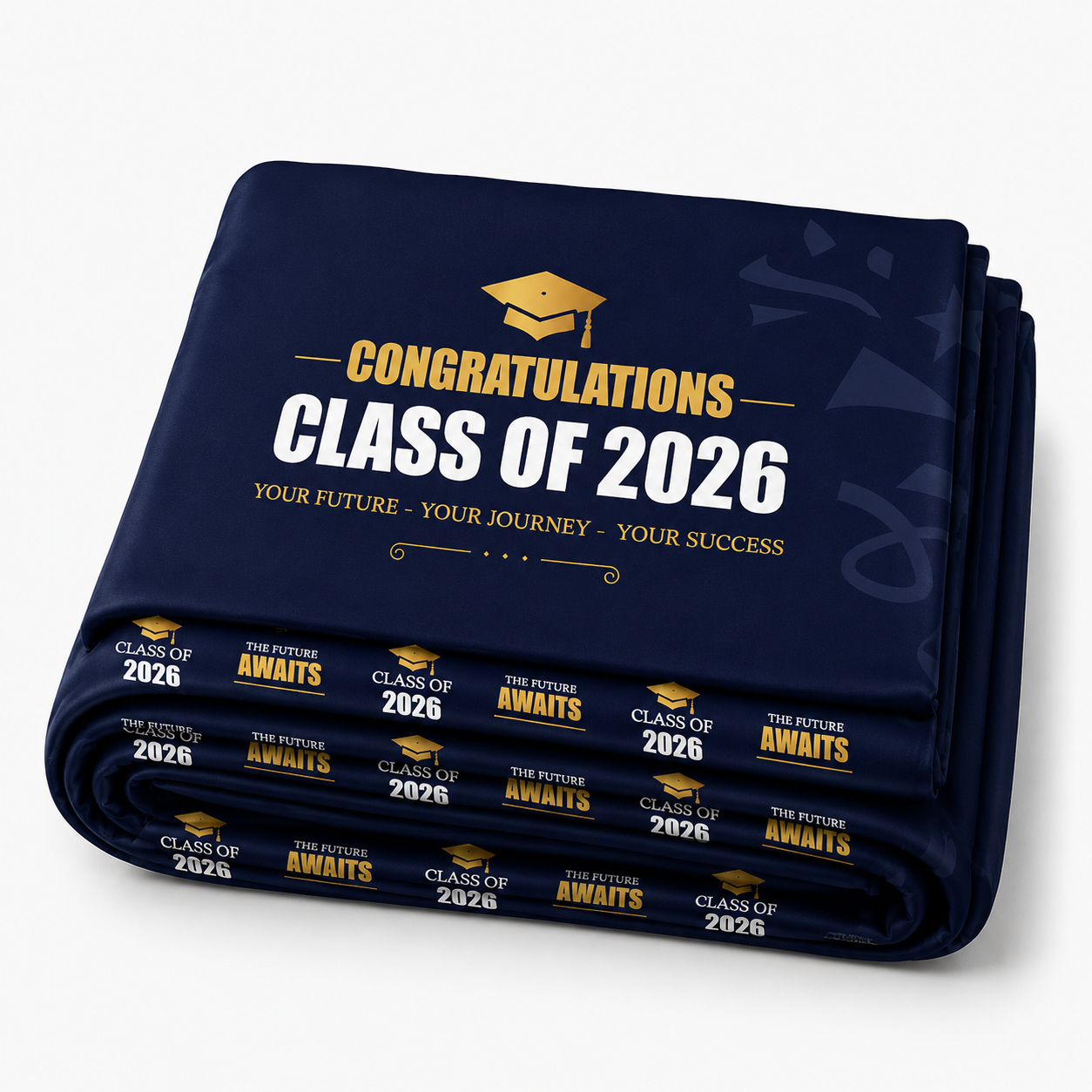 Meida wall skin for graduation folded.
