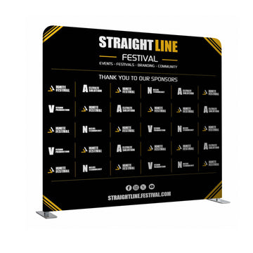 Straightline Media Wall - Sports Sponsor Media Wall