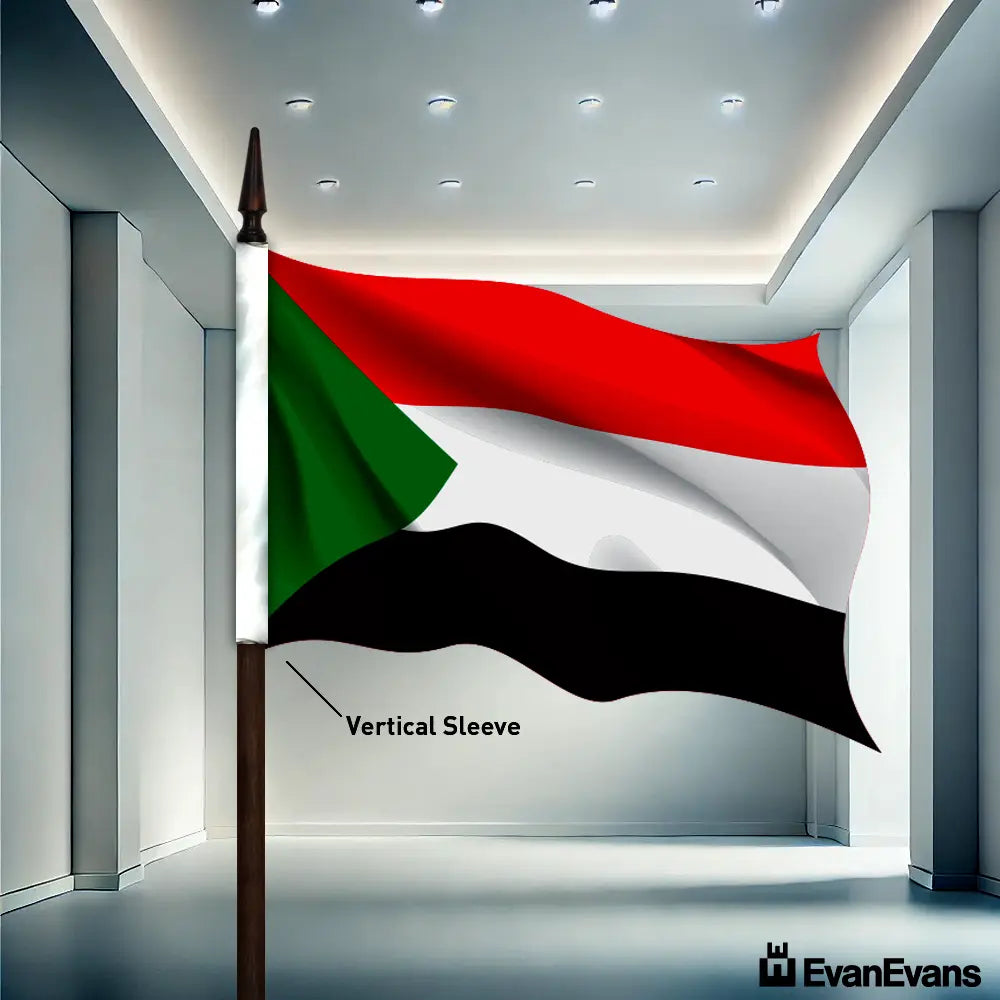 Sudan flag vertical sleeve