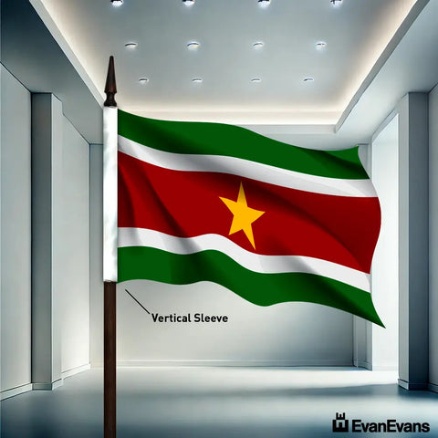 Suriname flag vertical sleeve
