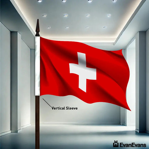Switzerland flag vertical sleeve
