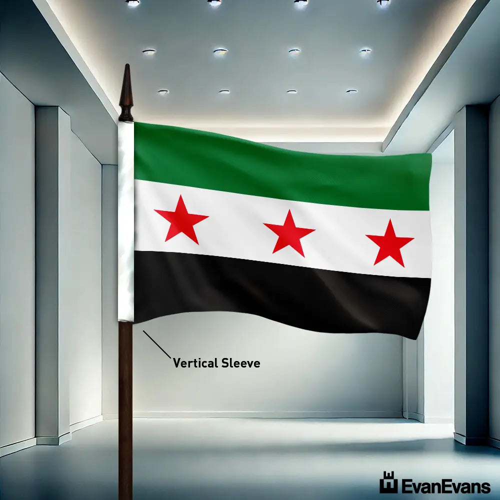 Syria flag vertical sleeve