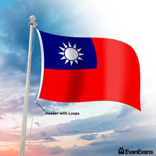Taiwan flag header with loops