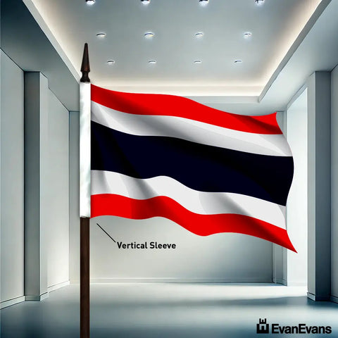 Thailand flag vertical sleeve