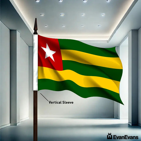 Togo flag vertical sleeve