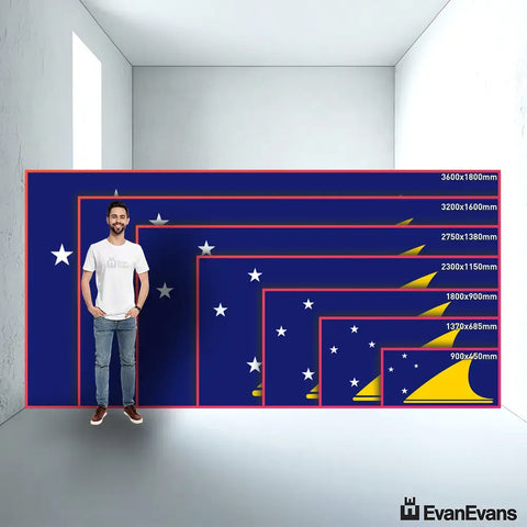 Tokelau flag size guide comparison