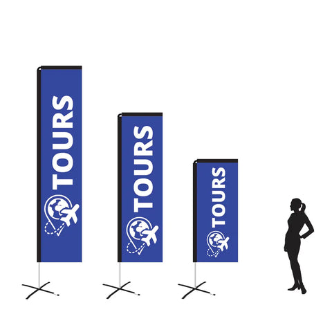 Tours Blue Rectangle Flag