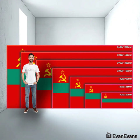 Transnistria flag size guide comparison