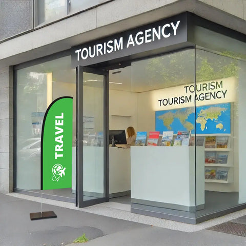 Travel Green Feather Flag Tourism Agency