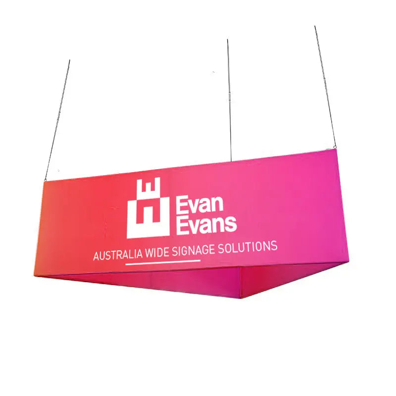 Triangle Hanging Exhibition Sign