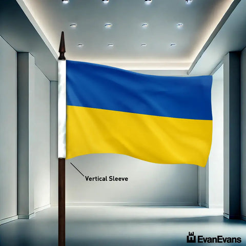 Ukraine flag vertical sleeve