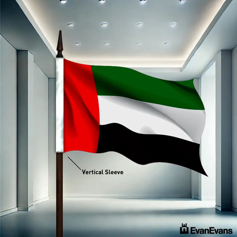 United Arab Emirates flag vertical sleeve