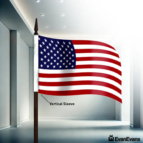 United States flag vertical sleeve
