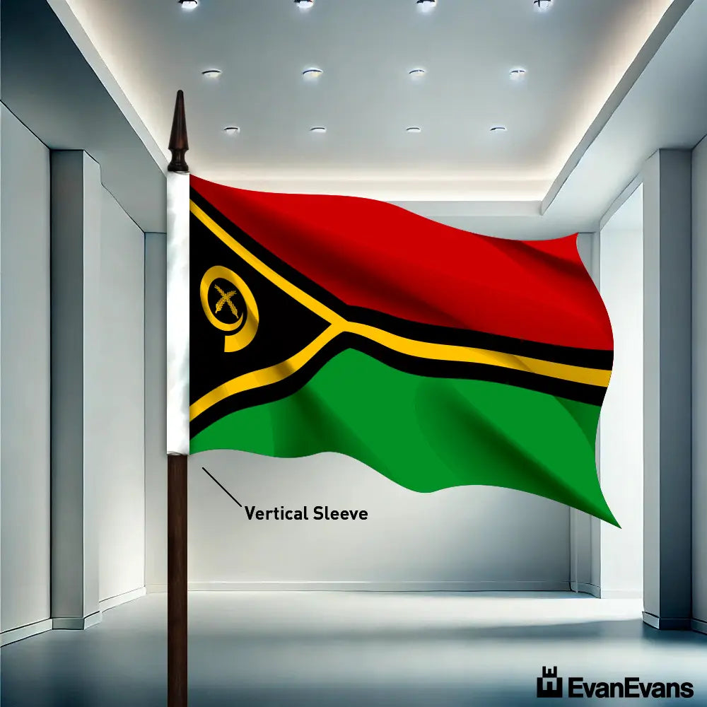 Vanuatu flag vertical sleeve