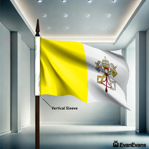 Vatican City flag vertical sleeve