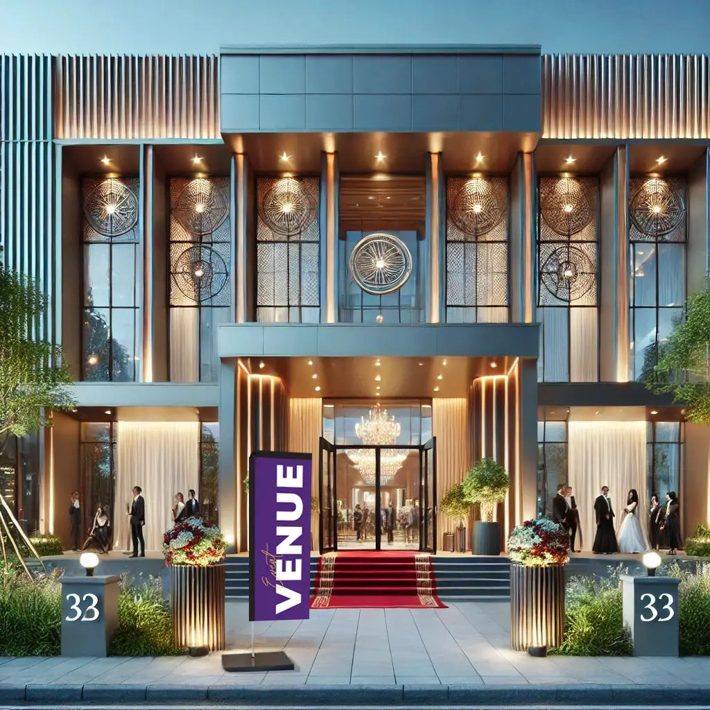 Venue PURPLE RECTANGLE flag EVENT venue