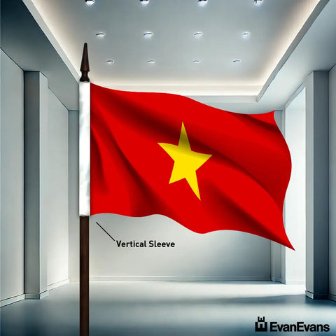Vietnam flag vertical sleeve