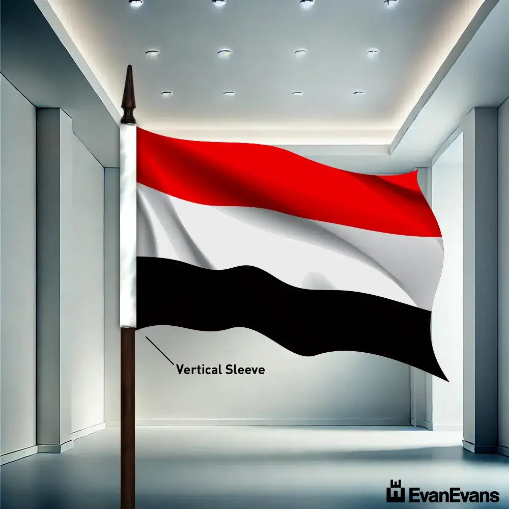 Yemen flag vertical sleeve