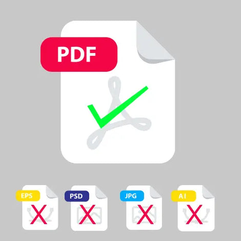 PDF artwork file requirement example