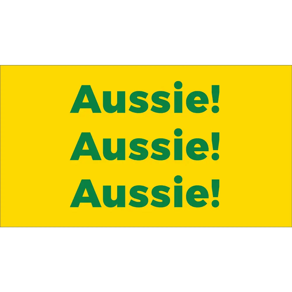 aussie aussie aussie sporting corflute poster